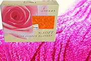 Rose Fleece Blanket, Rose Effect Blanket by Le Vele