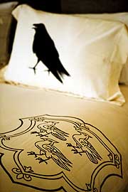 Click on the image to see the Corvus Crest by Luxury Lab Linens