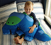 Dinosaur Boy Hugging Pillowcase