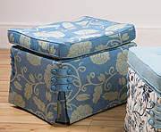 Sandy Wilson - Curved Pillow.: Curved Pillow Top Ottoman,20 1/2