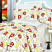 Apple Letter by Blancho Bedding