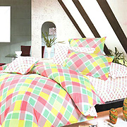 Crystal Pink Plaid by Blancho Bedding